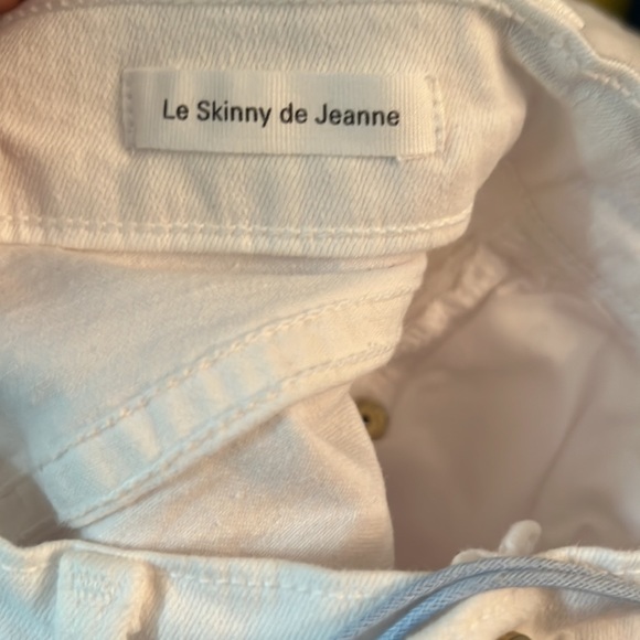 NWT Frame Denim Le Color Le Skinny White Blanc Distressed Jeans Size 23 - Picture 8 of 8